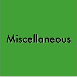 Miscellaneous